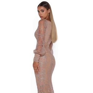 Portia & Scarlett Gold Gown NWT